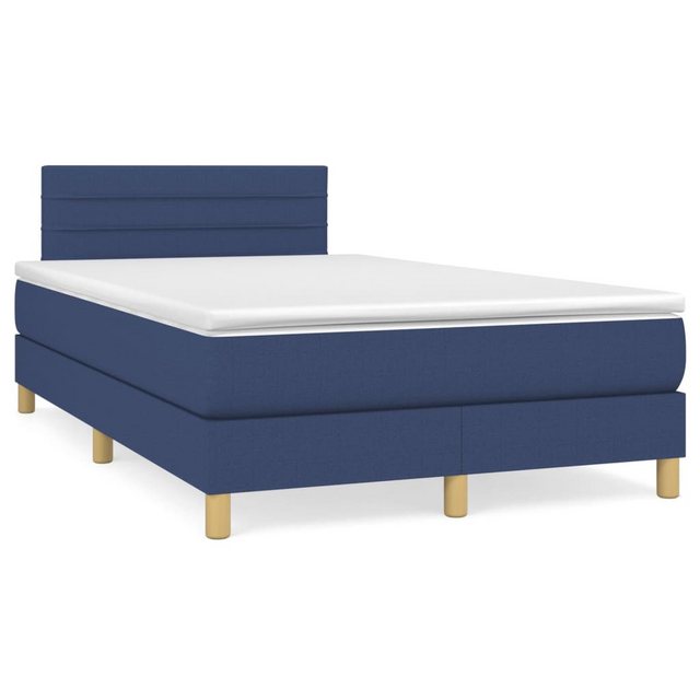 vidaXL Boxspringbett Bett Boxspringbett mit Matratze und LED Stoff (120 x 2 günstig online kaufen