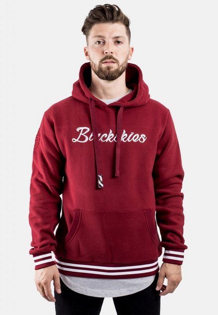 Blackskies Kapuzenpullover BS Script Hoodie Rot-Weiß Medium günstig online kaufen