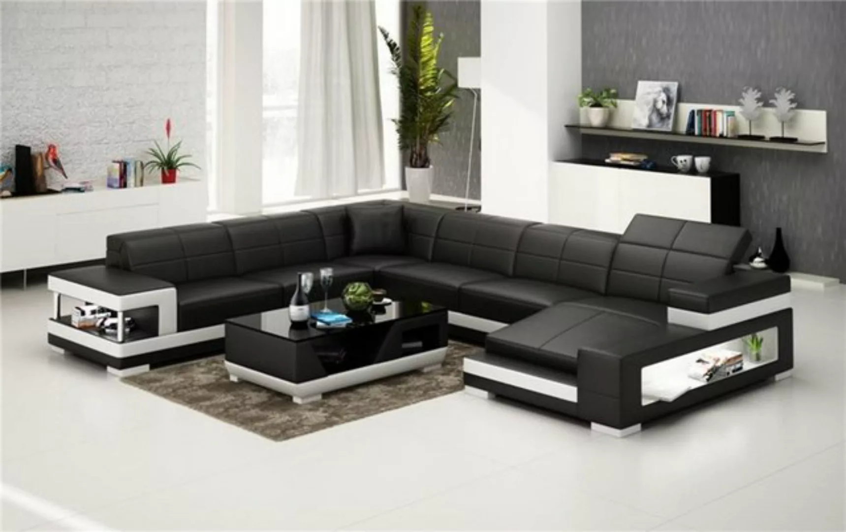 JVmoebel Ecksofa, Couchen Sofa Wohnlandschaft U Form Ecksofa Couch Garnitur günstig online kaufen