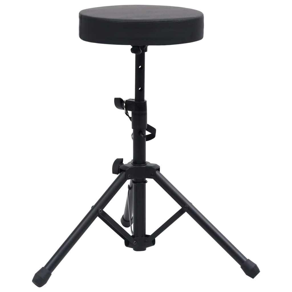 vidaXL Hocker, Verstellbarer Drumhocker Schwarz Rund günstig online kaufen
