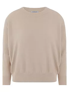 Rundhals-Pullover aus 100% SUPIMA-Baumwolle Peter Hahn beige günstig online kaufen