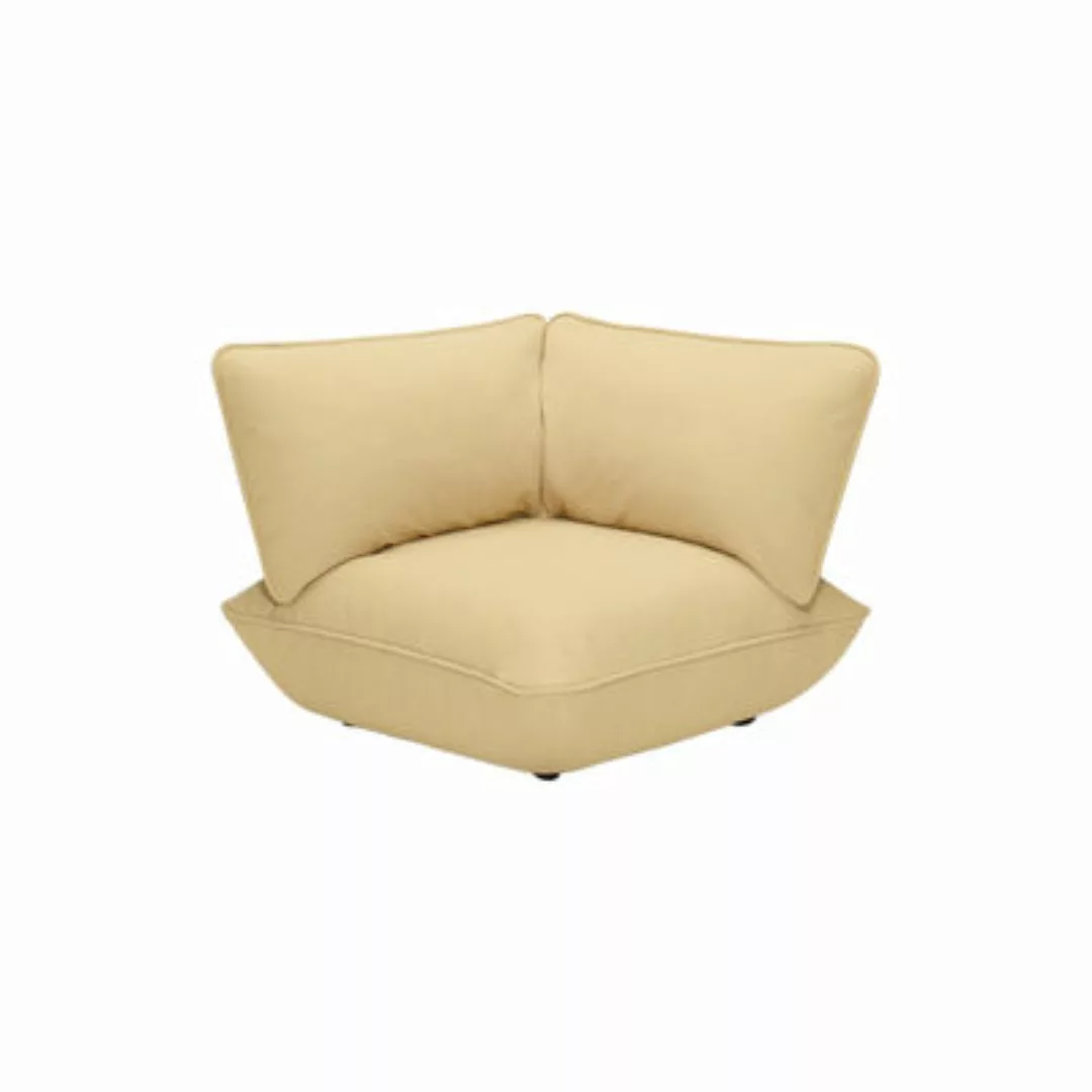 Eckkaminsessel Sumo textil gelb / Modulierbares Sofa - Fatboy - Gelb günstig online kaufen