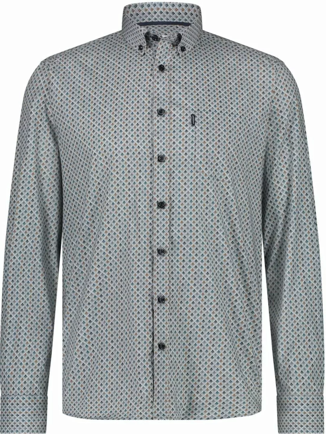 State Of Art Regular-Fit Hemd mit Allover-Muster - Größe L günstig online kaufen
