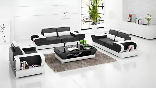 Xlmoebel Sofa Modernes Luxus-Sofa-Set mit 3-Sitzer-Sofa und Couchtisch in e günstig online kaufen