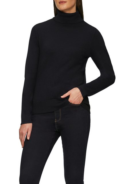 s.Oliver BLACK LABEL Rollkragenpullover, mit Rippbündchen günstig online kaufen