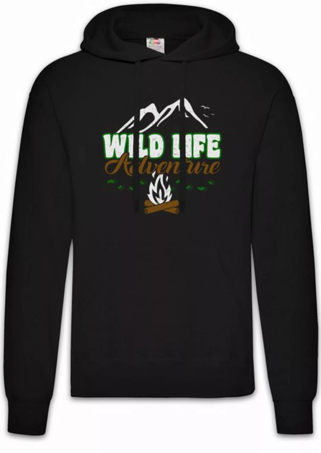 Urban Backwoods Hoodie Wild Life Adventure Logo Herren Hoodie Outdoor Trekk günstig online kaufen