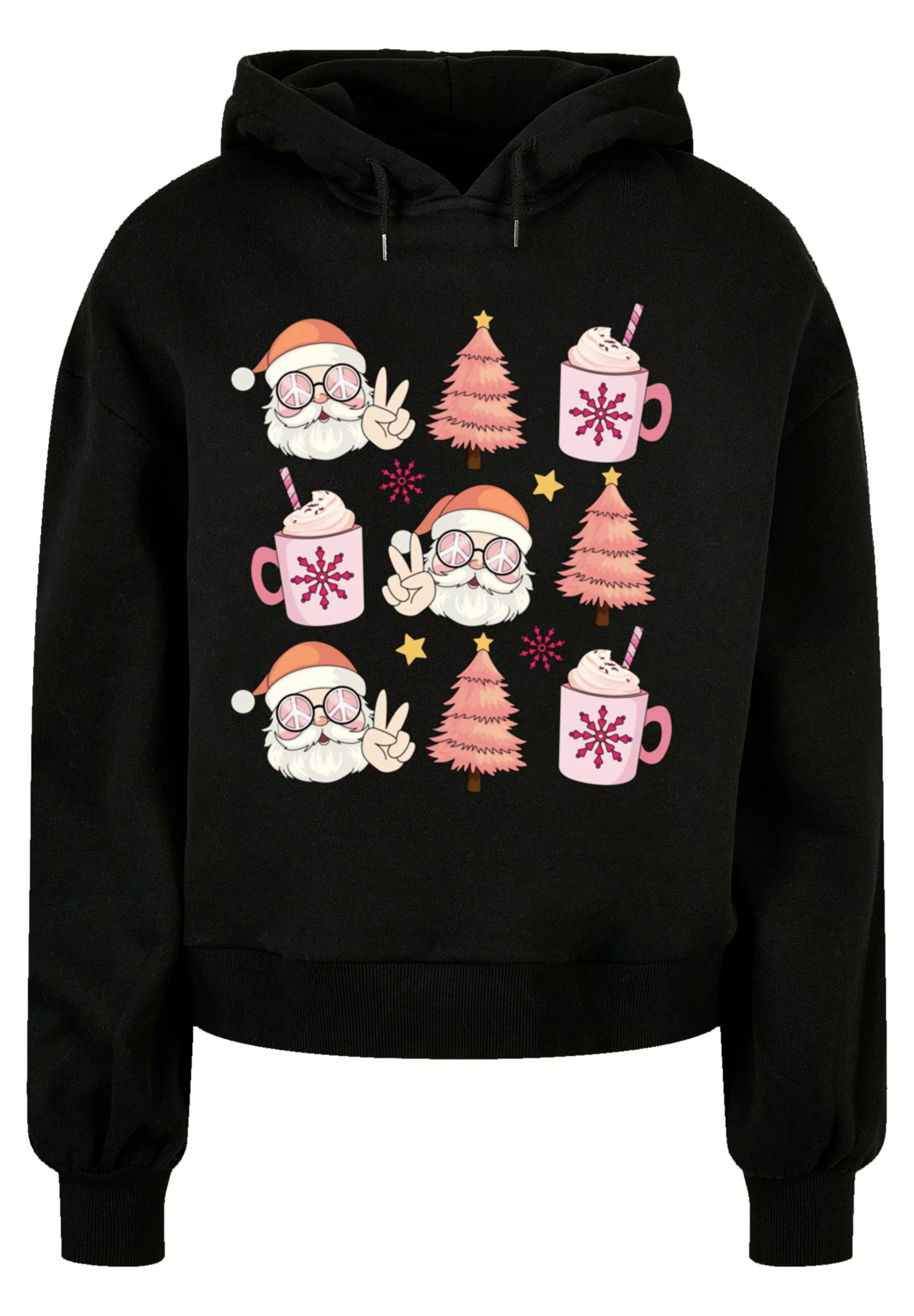 F4NT4STIC Kapuzenpullover "Hippie Santa Weihnachten Tree Cocoa", Premium Qu günstig online kaufen