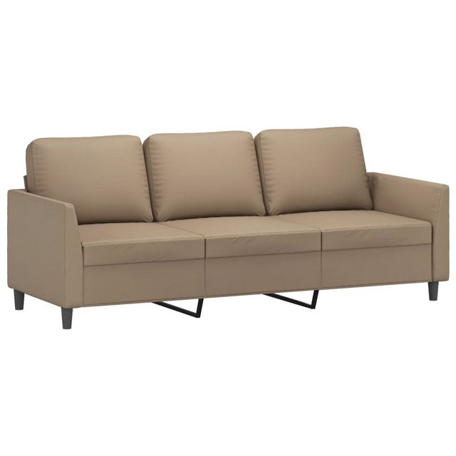 vidaXL Sofa, 3-Sitzer-Sofa Cappuccino-Braun 180 cm Kunstleder günstig online kaufen