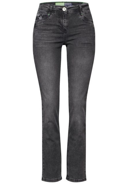 Cecil 5-Pocket-Hose Style Scarlett Straight Grey B günstig online kaufen