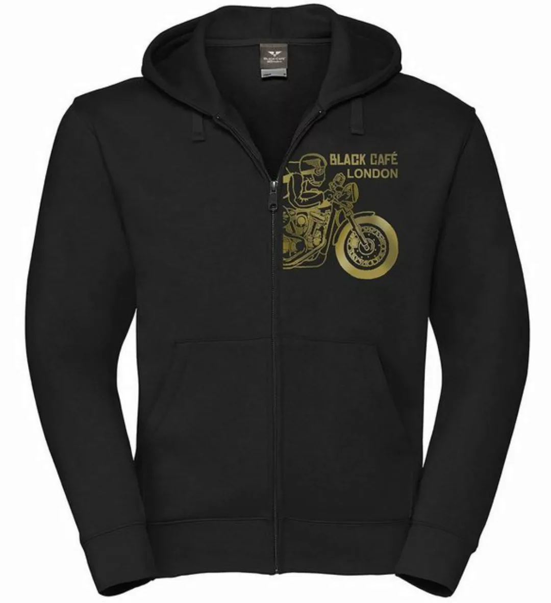 Black-Cafe London Sweatshirt Retro Zip Hoodie günstig online kaufen