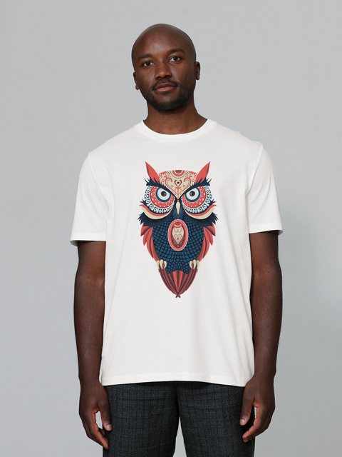 wat? Apparel Print-Shirt Colorful Owl (1-tlg) günstig online kaufen