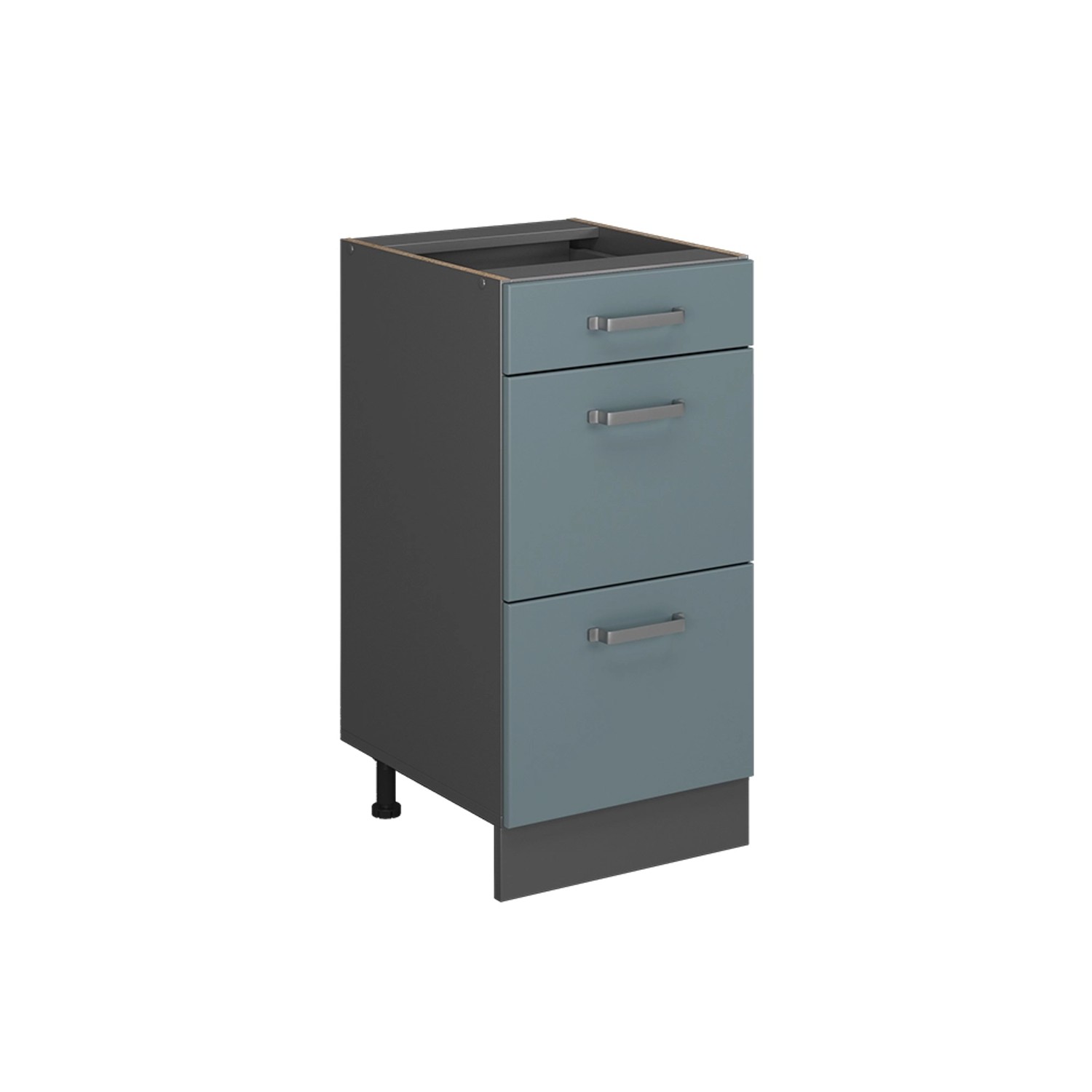 Vicco Unterschrank R-Line, Blau-Grau/Anthrazit, 40 cm günstig online kaufen