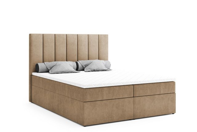 Labett Boxspringbett Boxspringbett mit Bettkasten Matratze und Topper, Kopf günstig online kaufen