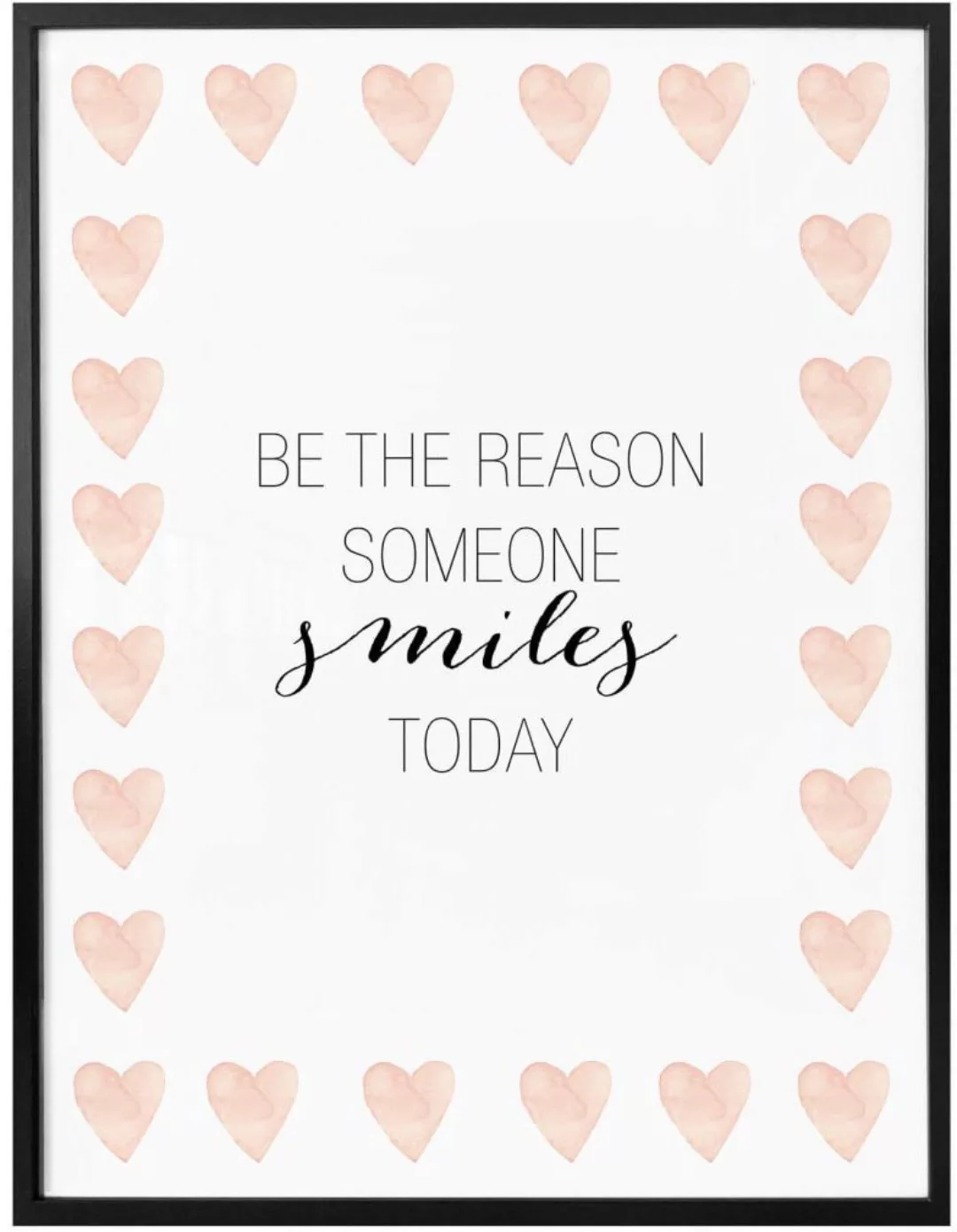 Wall-Art Poster "Smiles Lächeln", Schriftzug, (1 St.) günstig online kaufen