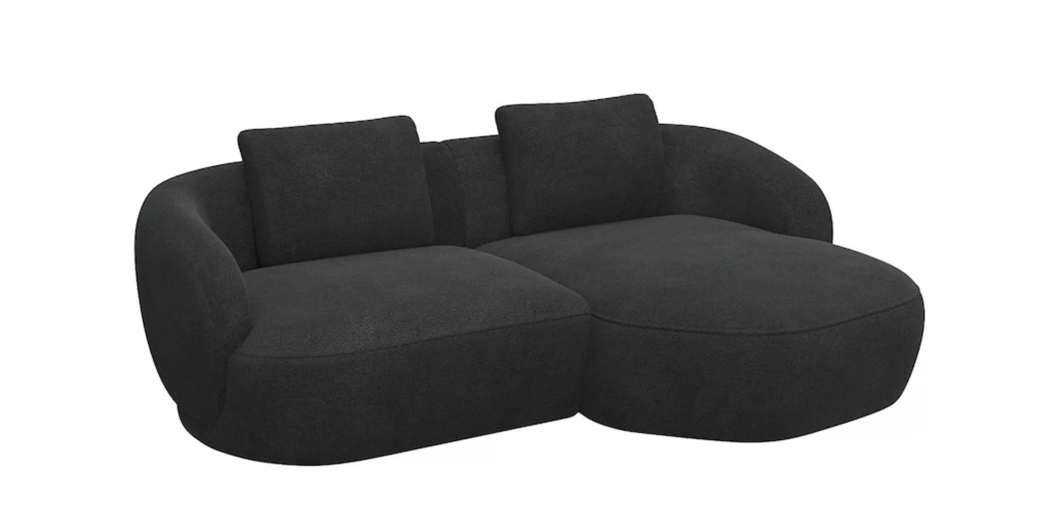 FLEXLUX Wohnlandschaft "Torino, rund, L-Form, Sofa-Ecke mit Recamiere, Long günstig online kaufen