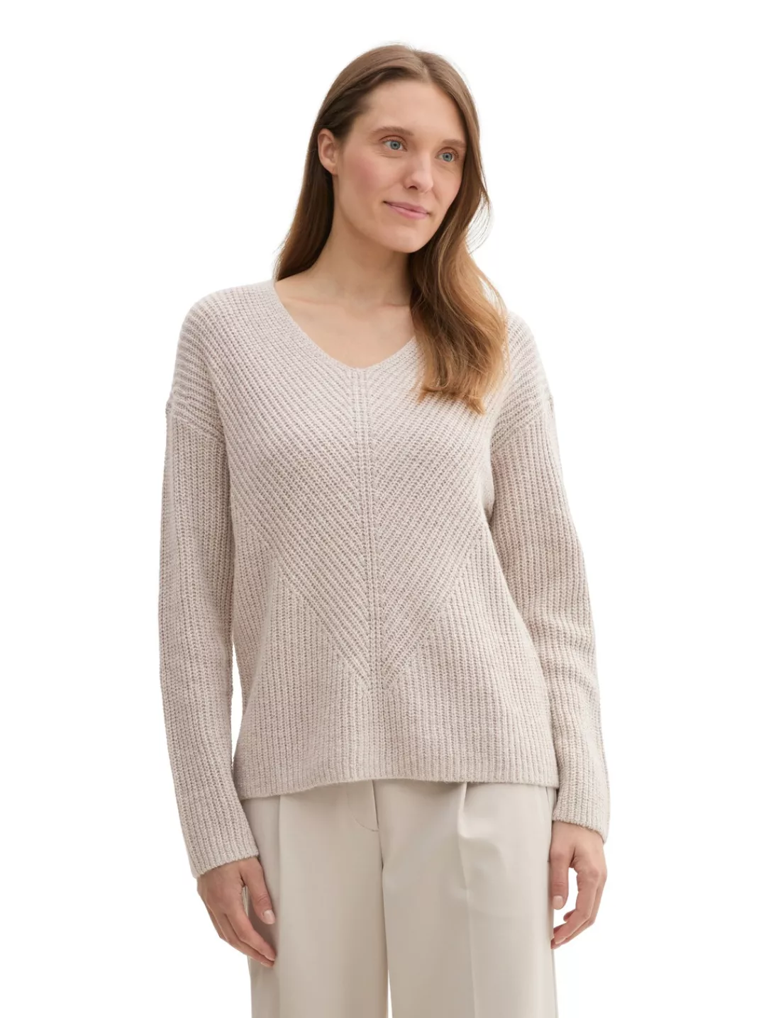 TOM TAILOR Strickpullover mit V-Ausschnitt günstig online kaufen