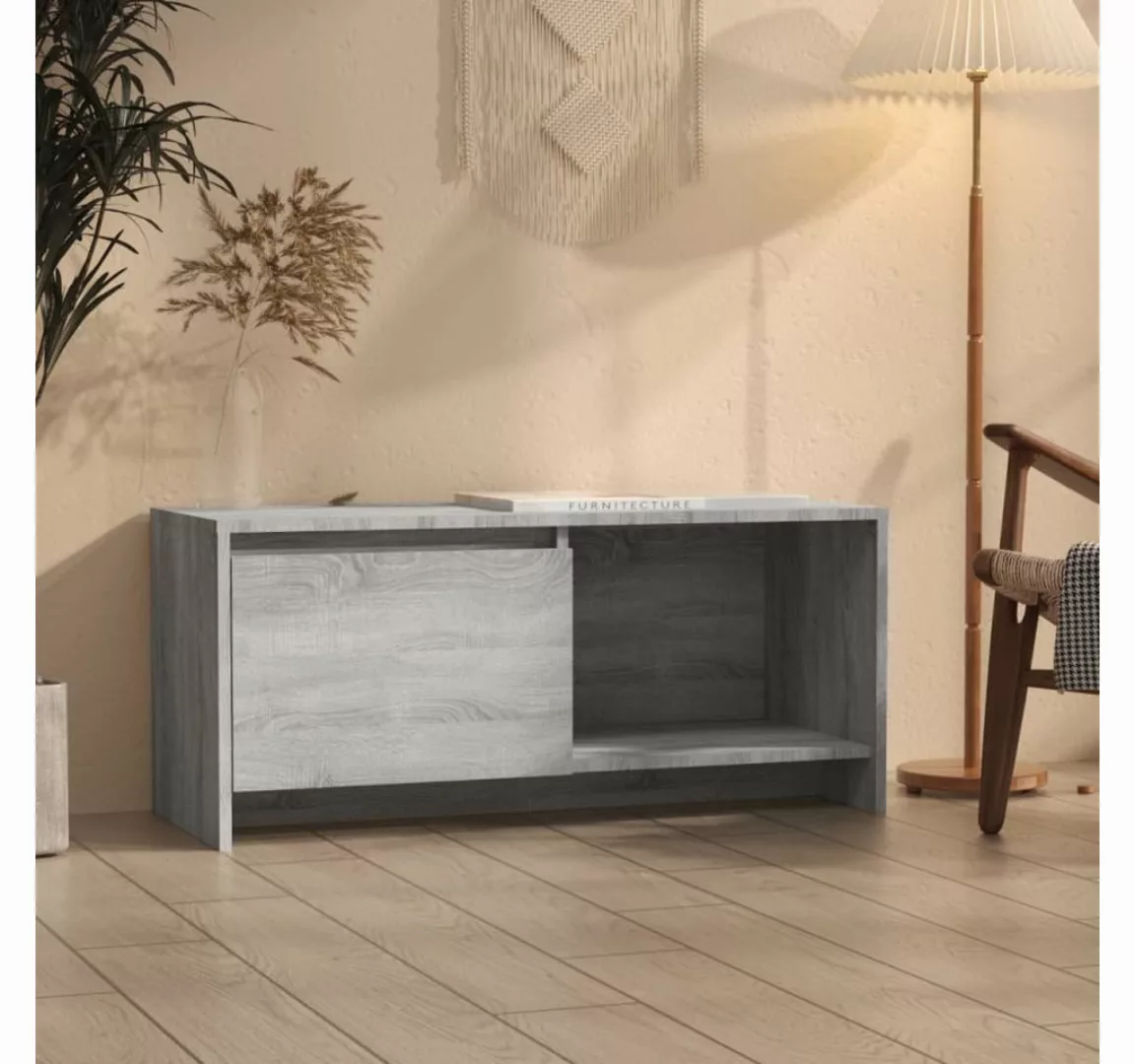 vidaXL TV-Schrank TV-Schrank Grau Sonoma 90x35x40 cm Spanplatte Lowboard günstig online kaufen