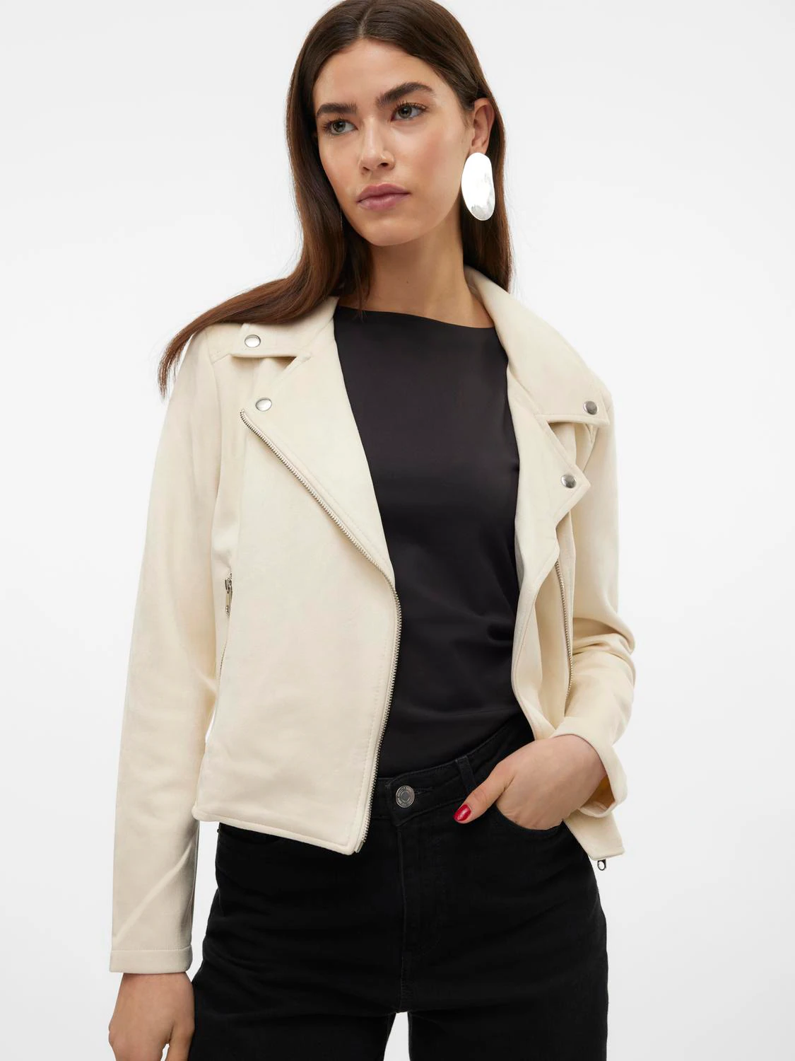 Vero Moda Lederimitatjacke "VMJOSE SHORT FAUX SUEDE JACKET NOOS" günstig online kaufen