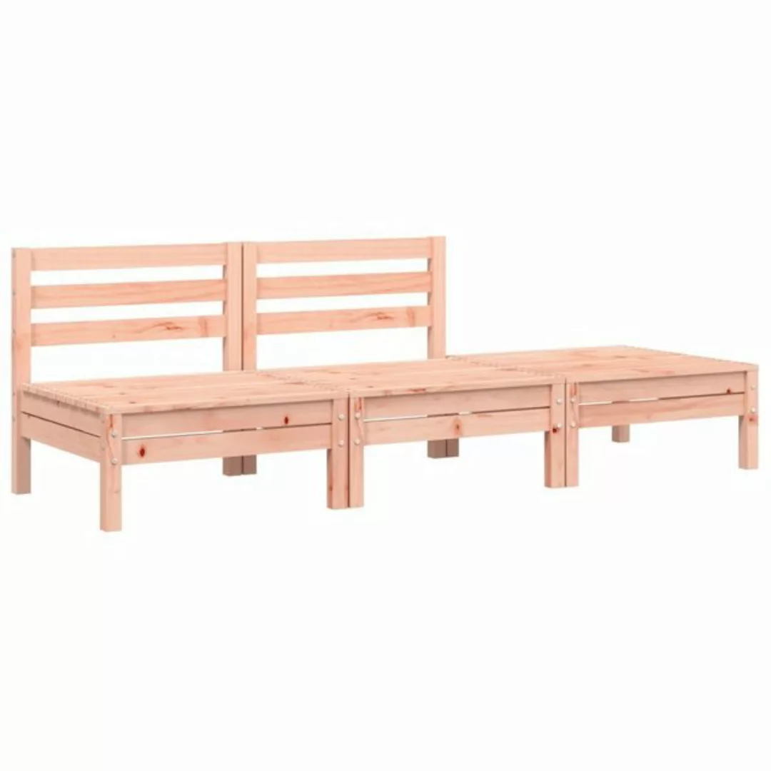 vidaXL Loungesofa Gartensofa 3-Sitzer Massivholz Douglasie, 1 Teile günstig online kaufen