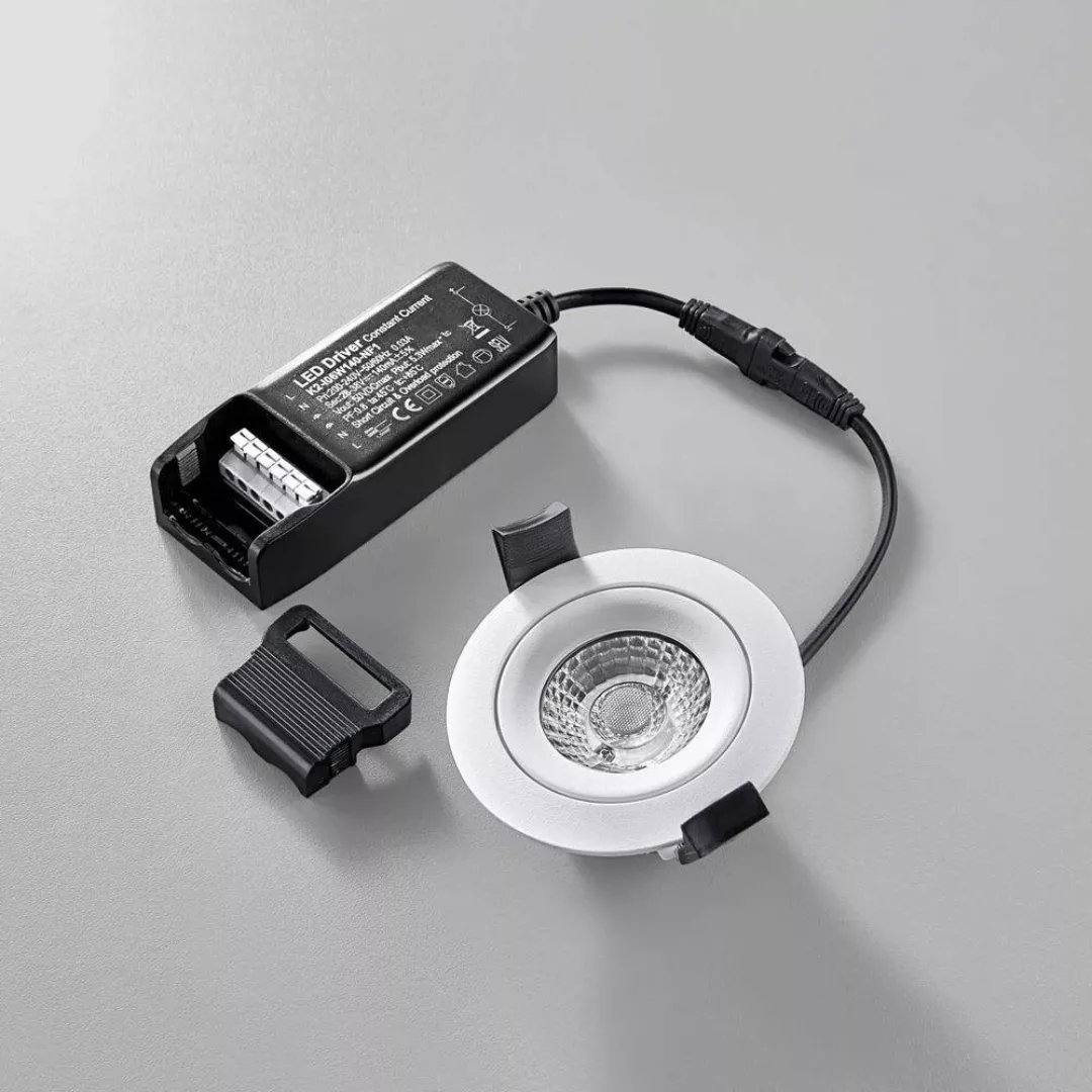 LED Einbaustrahler Dl6808 in Weiß 6W 400lm IP54 günstig online kaufen