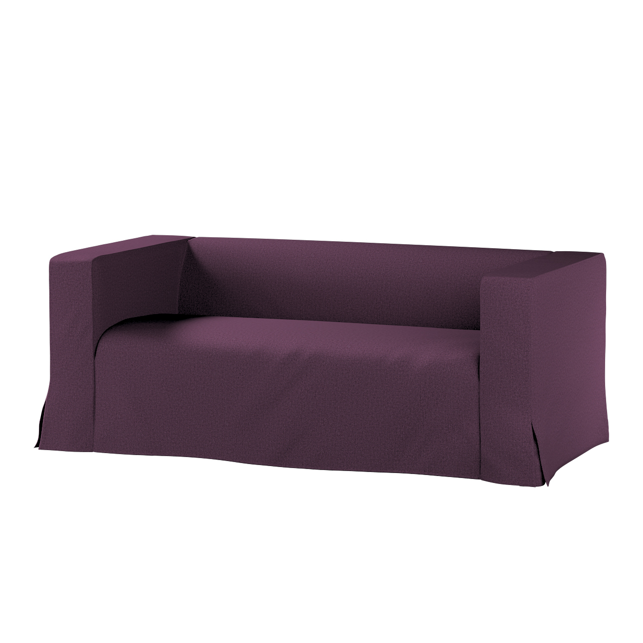 Bezug für Klippan 2-Sitzer Sofa, lang mit Kellerfalte, pflaume, Klippan 2-e günstig online kaufen