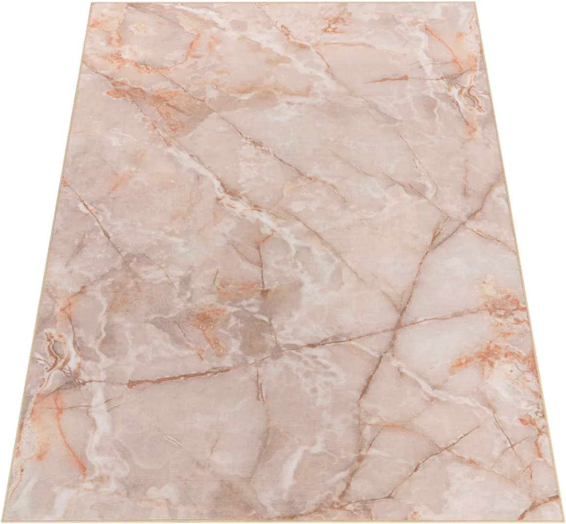 Paco Home Teppich »Marble 246«, rechteckig, 6 mm Höhe, Kurzflor, modernes M günstig online kaufen