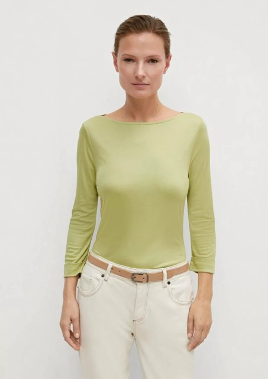 Comma Shirttop 3/4-Arm-Shirt aus Jersey günstig online kaufen