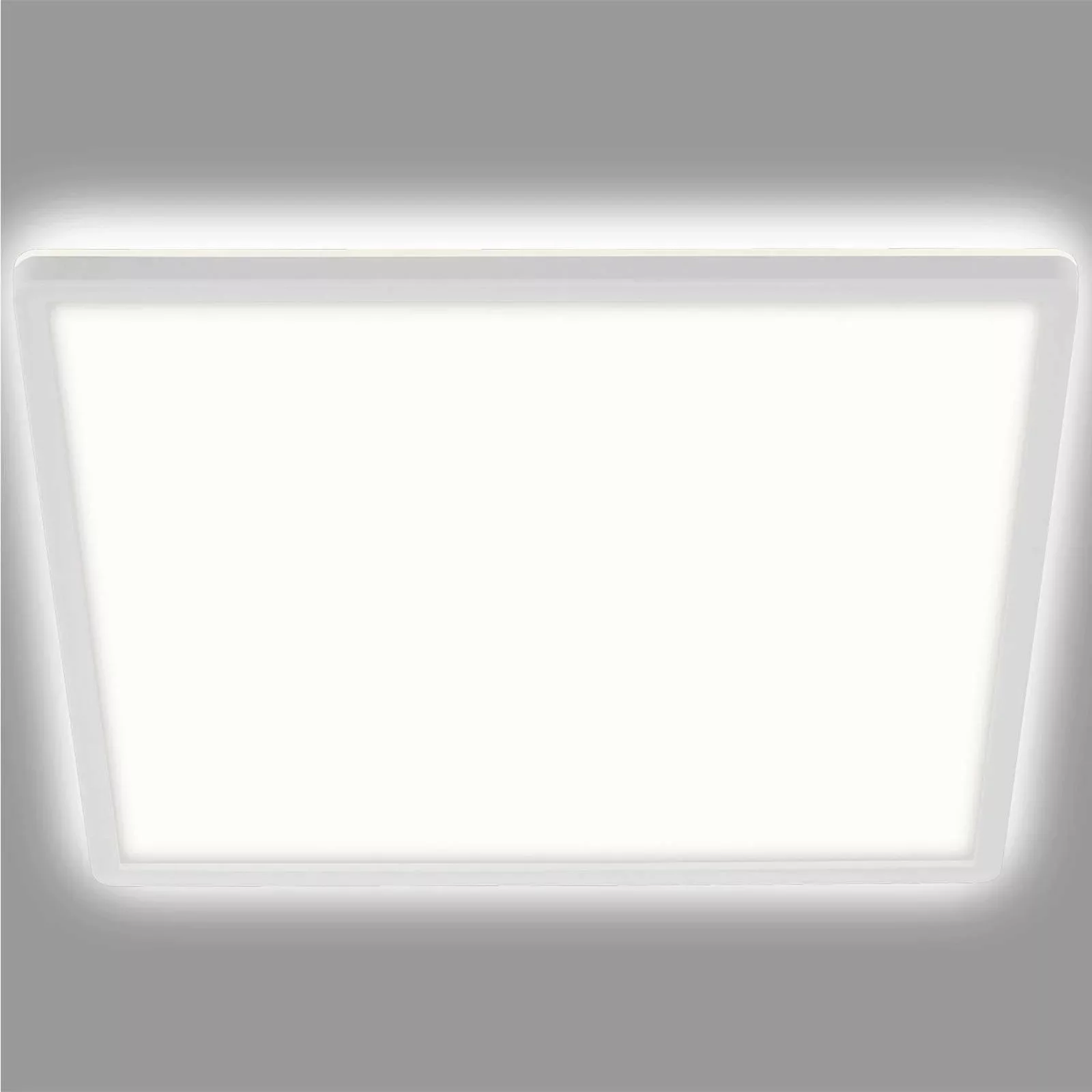 LED-Deckenleuchte Slim, eckig 42 x 42 cm günstig online kaufen