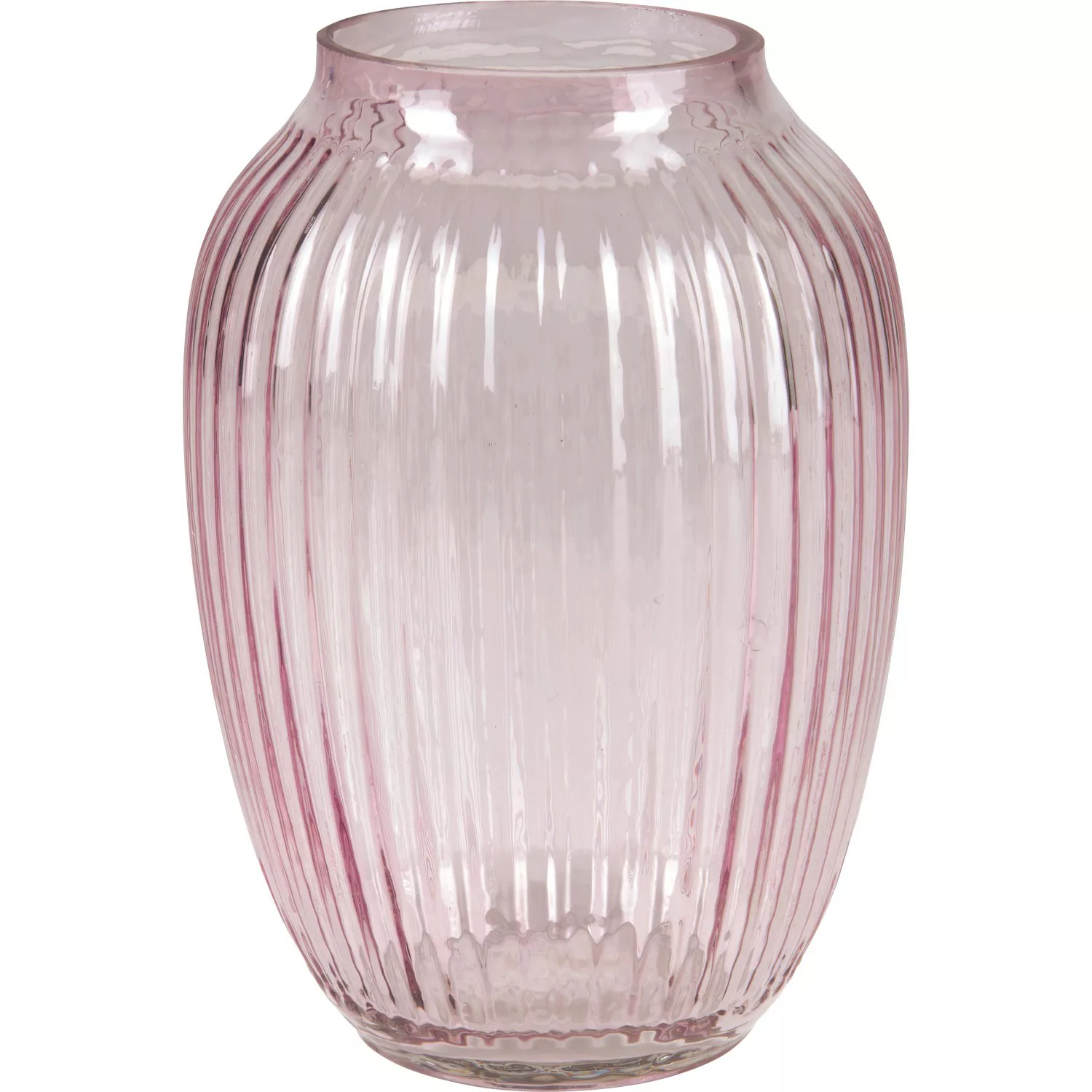 Vase Blush Bordeaux Glas 21 cm Ø 15 cm Helllila günstig online kaufen