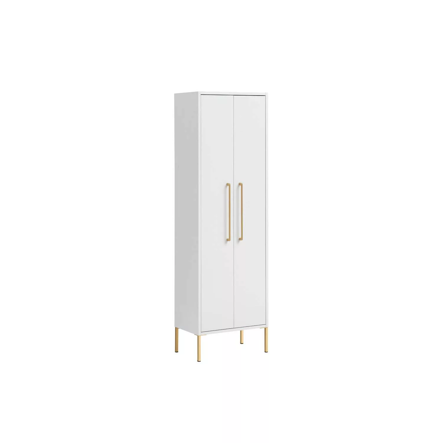 Badschrank SARAY-80 in Kreideweiß, B/H/T: ca. 46,2/154,7/30,1 cm günstig online kaufen