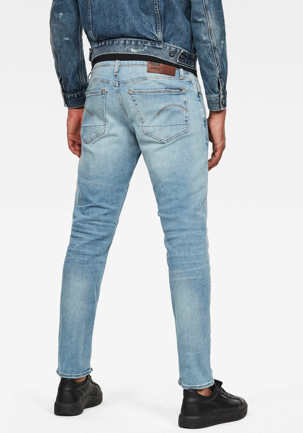G-Star Herren Jeans 3301 Slim Fit - Blau - Vintage Medium Aged günstig online kaufen