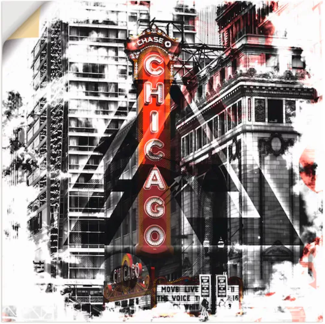 Artland Wandfolie "Chicago II", Amerika, (1 St.) günstig online kaufen