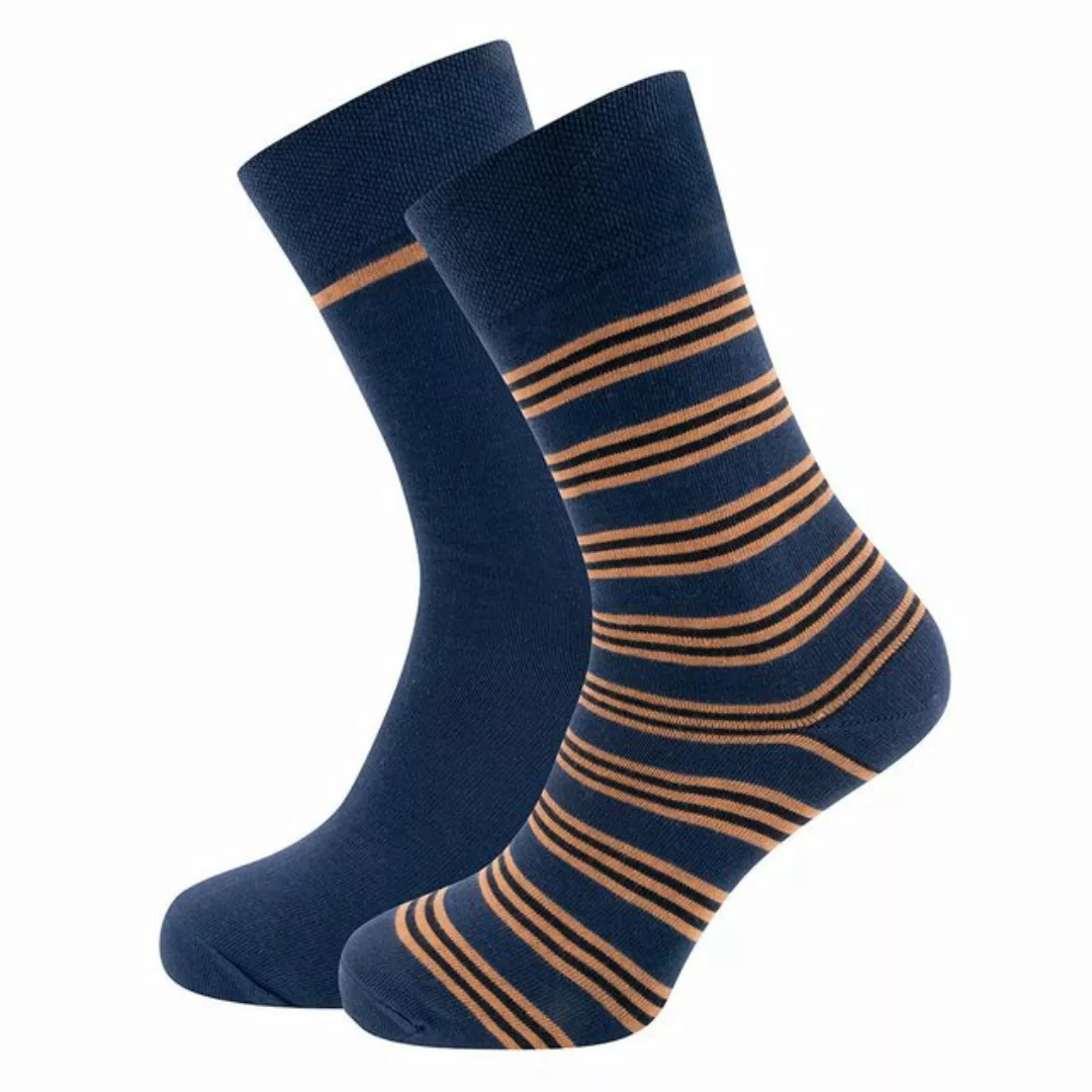 Ewers Socken Socken 2er Pack GOTS Ringel/Uni (2-Paar) günstig online kaufen