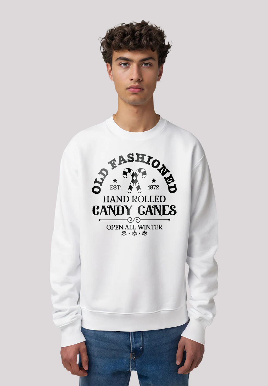 F4NT4STIC Sweatshirt "Weihnachten Cany Canes Retro Sign", Premium Qualität günstig online kaufen