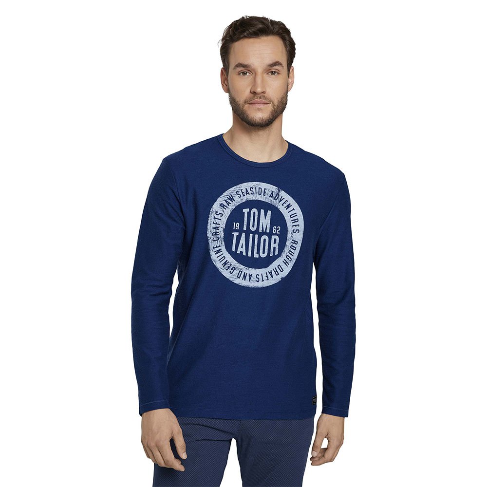 Tom Tailor Langarm T-shirt 2XL After Dark Blue günstig online kaufen