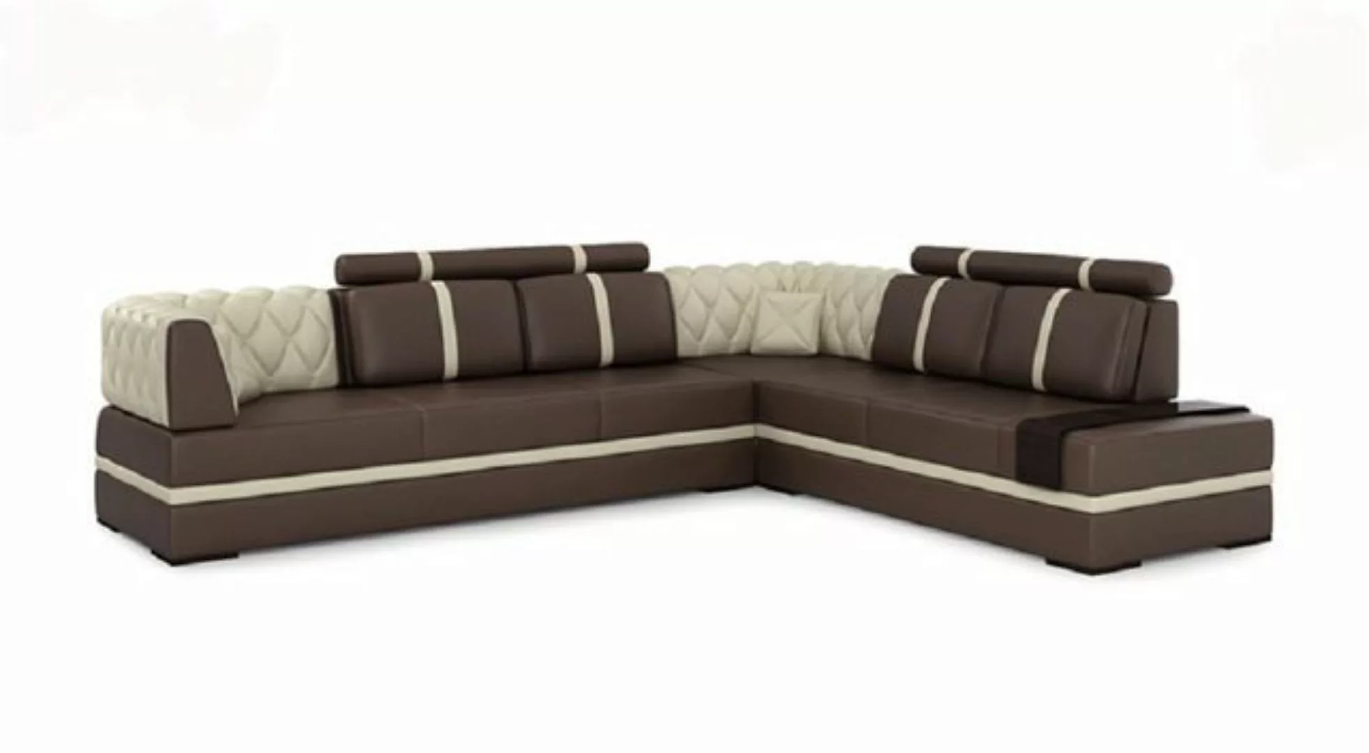 JVmoebel Ecksofa Ecksofa Sofa Couch Polster Wohnlandschaft Leder Eck Sofas günstig online kaufen