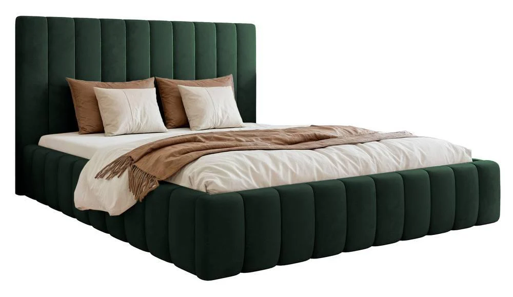 NADUVI Collection | Bettgestell Flores Samt 180x200 mit Staufach günstig online kaufen