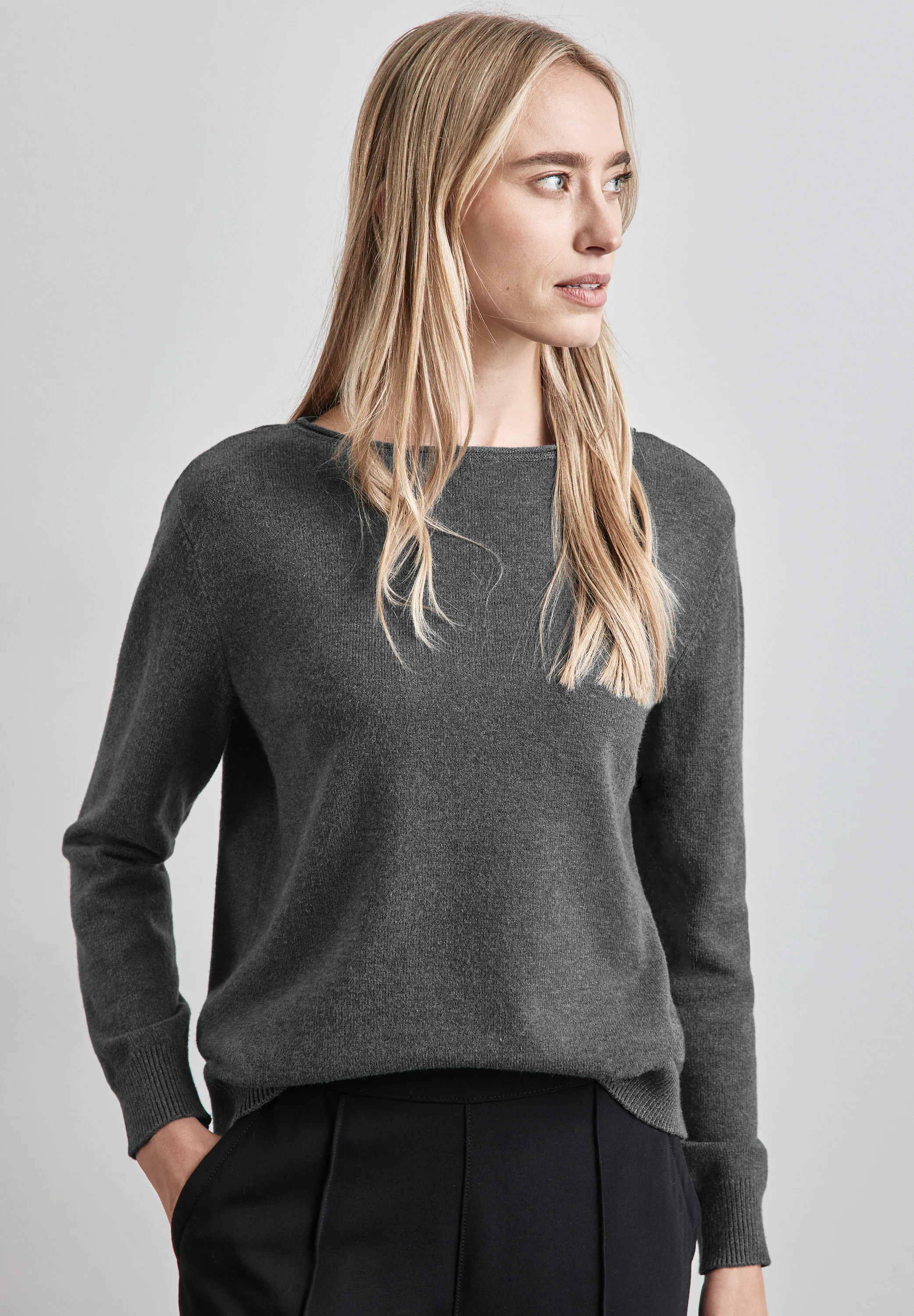 STREET ONE Strickpullover, mit U-Boot-Ausschnitt günstig online kaufen