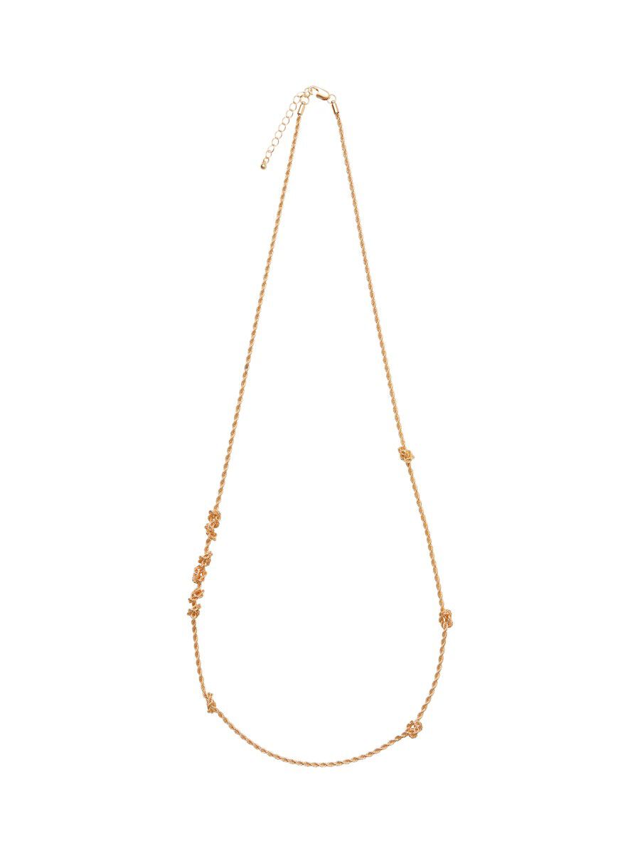 VILA Lange Knoten Halskette Damen Gold günstig online kaufen