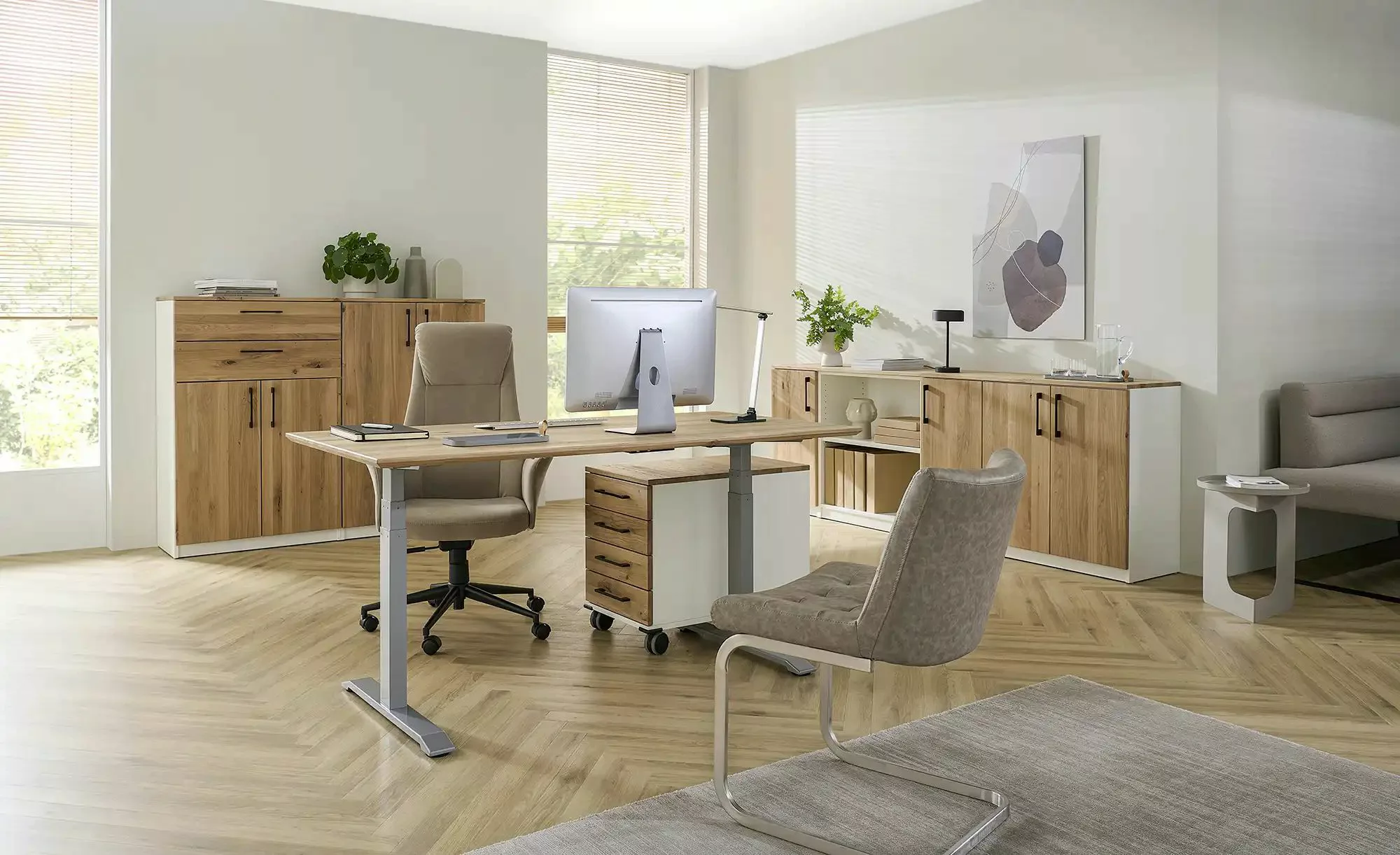 Bürodrehstuhl  Naab ¦ beige ¦ Maße (cm): B: 64 H: 115 T: 72.0 Stühle > Büro günstig online kaufen