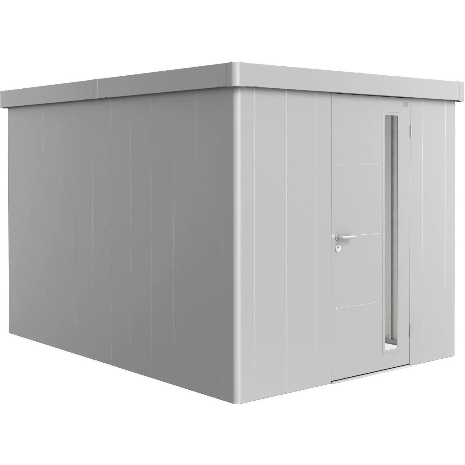 Biohort Gerätehaus Neo 4B Standardtüre Silber-Metallic günstig online kaufen