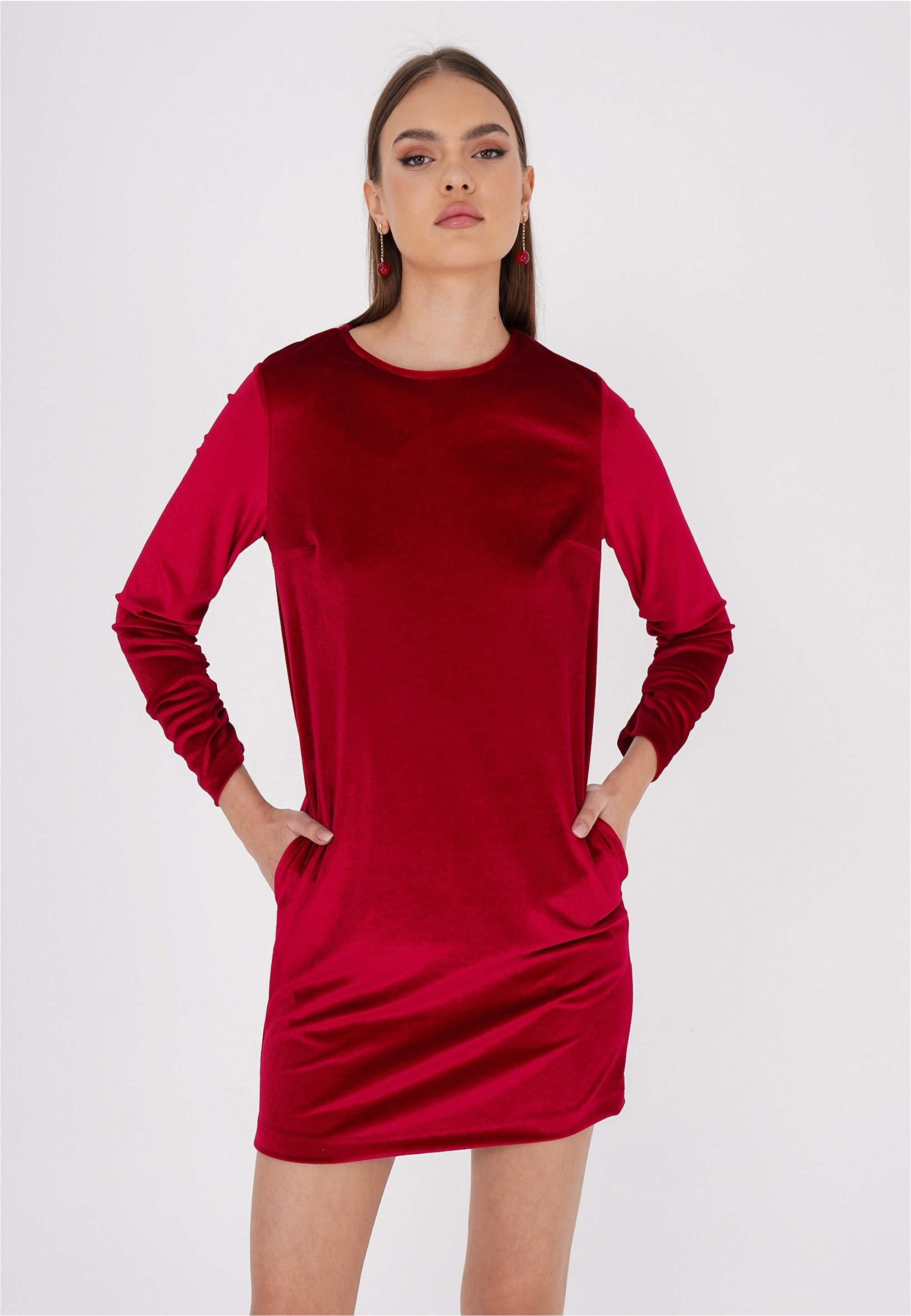 freshlions Jerseykleid Sinah mit samtiger Optik günstig online kaufen