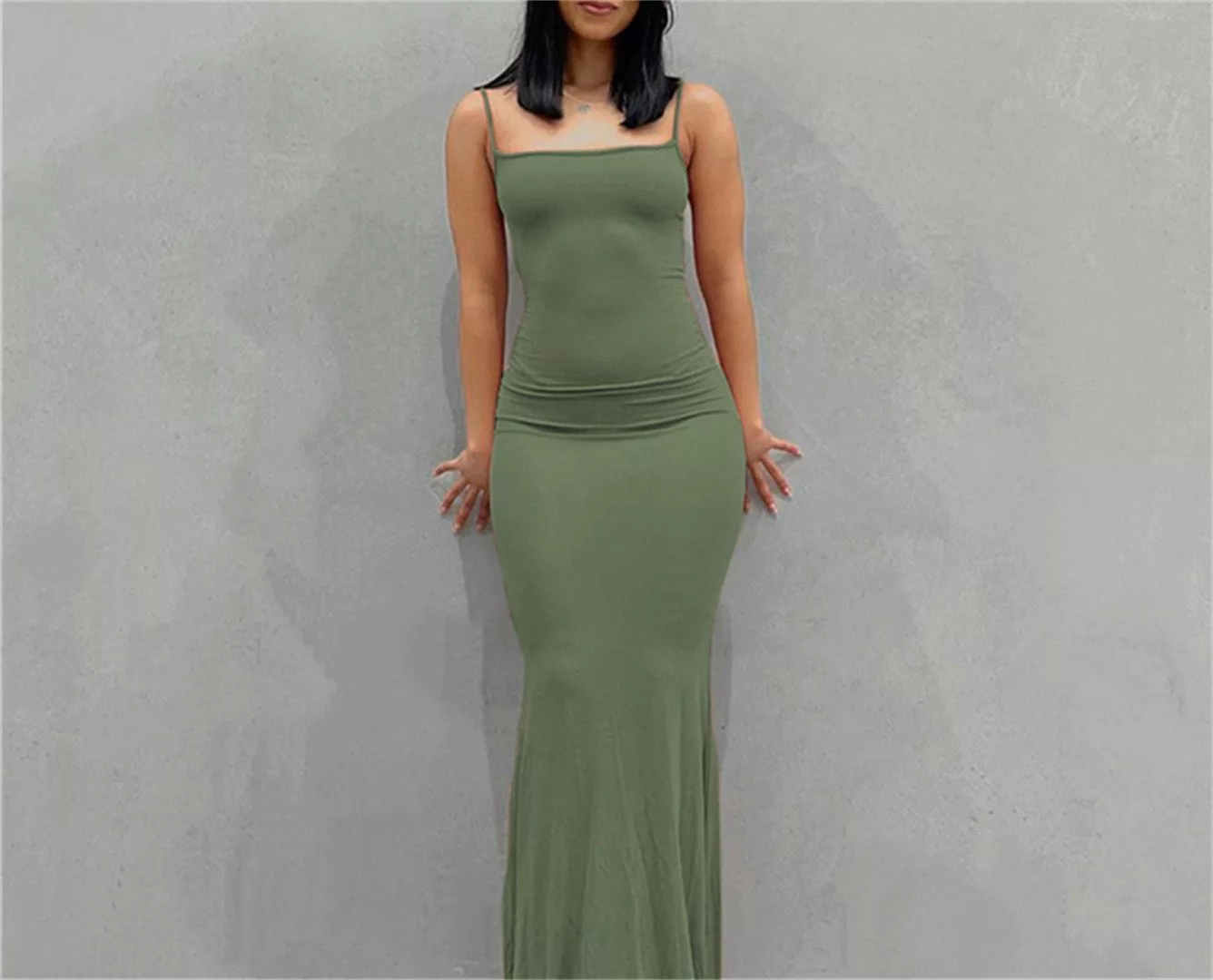 AFAZ New Trading UG Abendkleid Frühlings- und Sommer-Damenkleid mit schmale günstig online kaufen