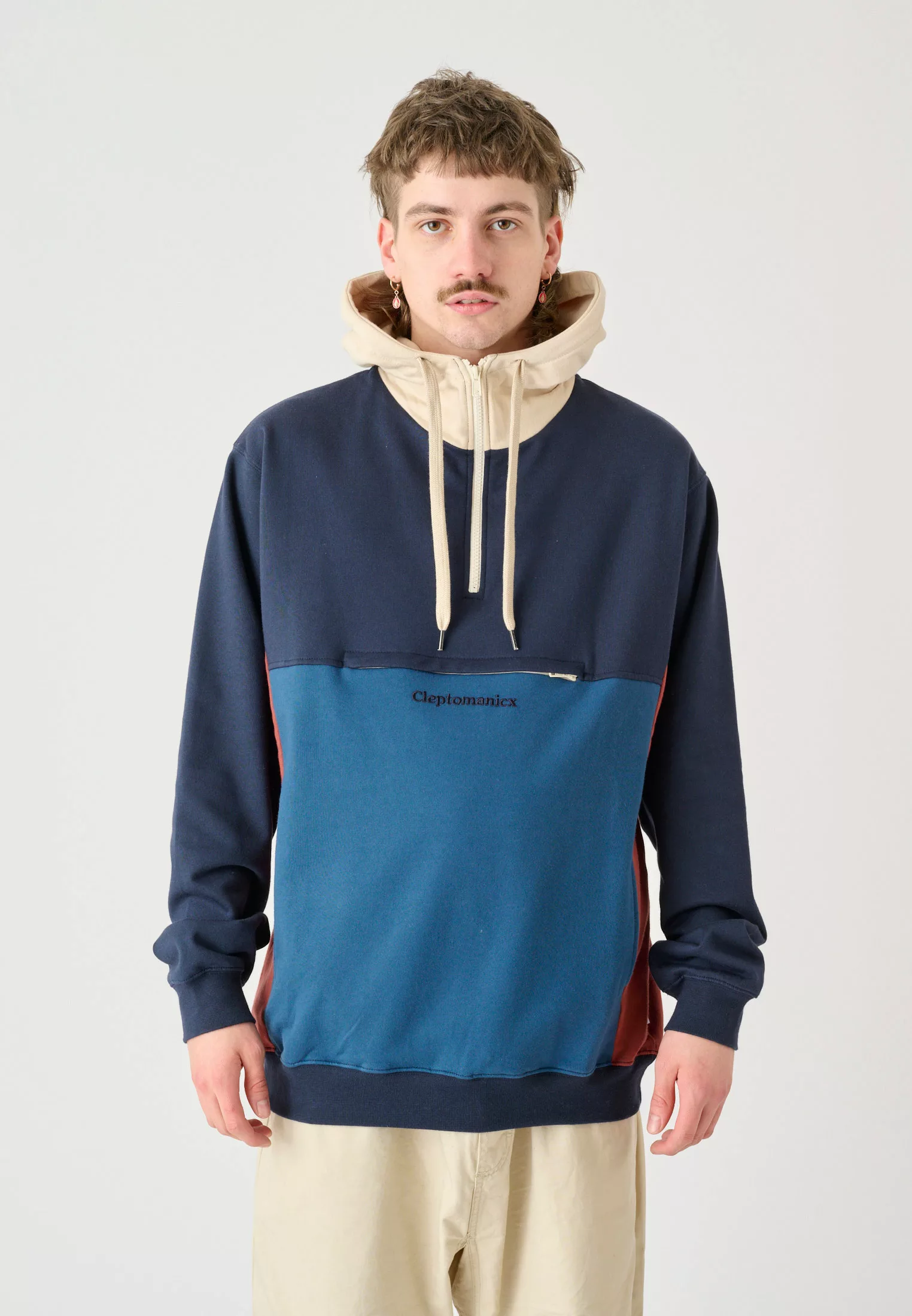 Cleptomanicx Kapuzensweatshirt "Hooded Block", im lässigen Color-Blocking-S günstig online kaufen