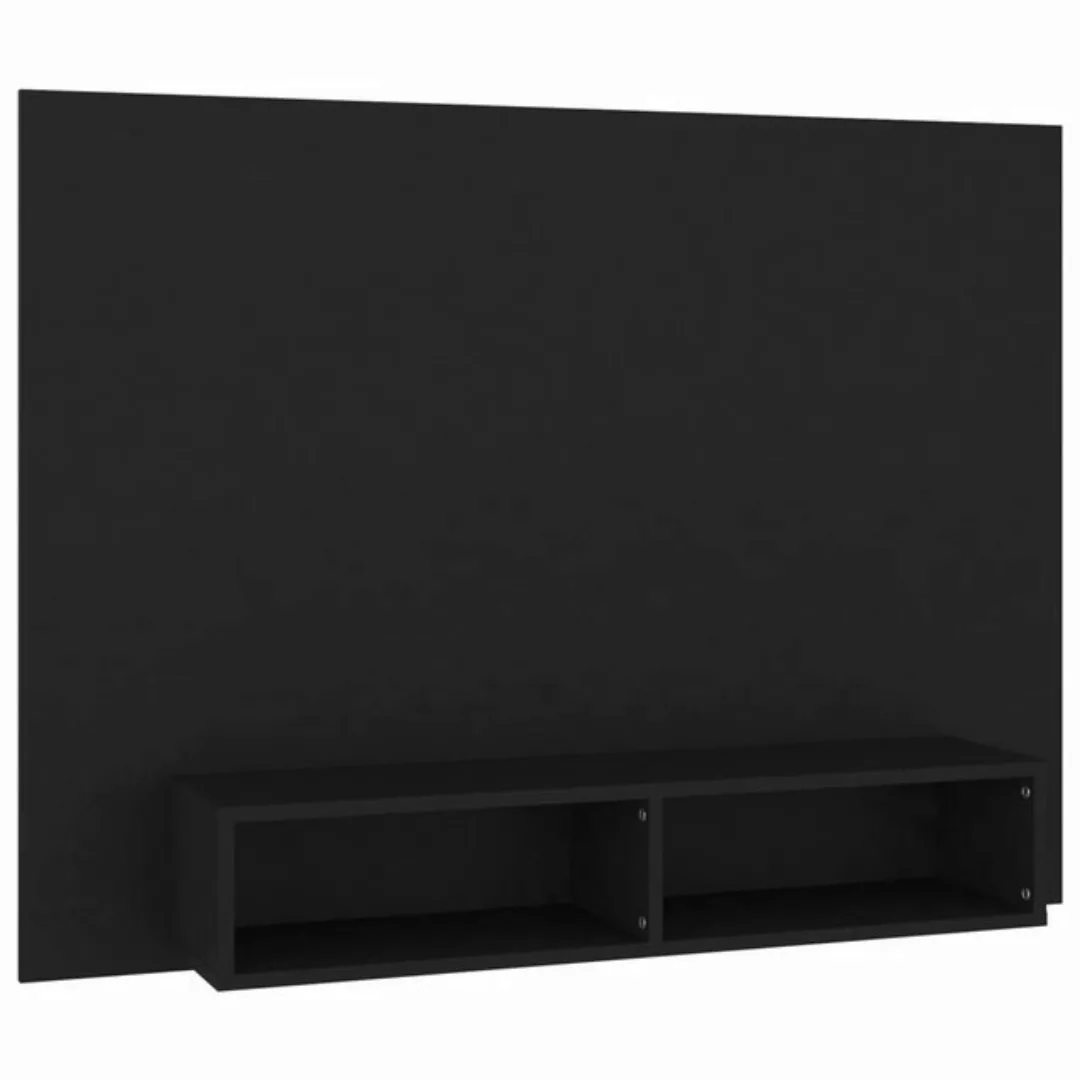 furnicato TV-Schrank TV-Wandschrank Schwarz 120x23,5x90 cm Holzwerkstoff günstig online kaufen