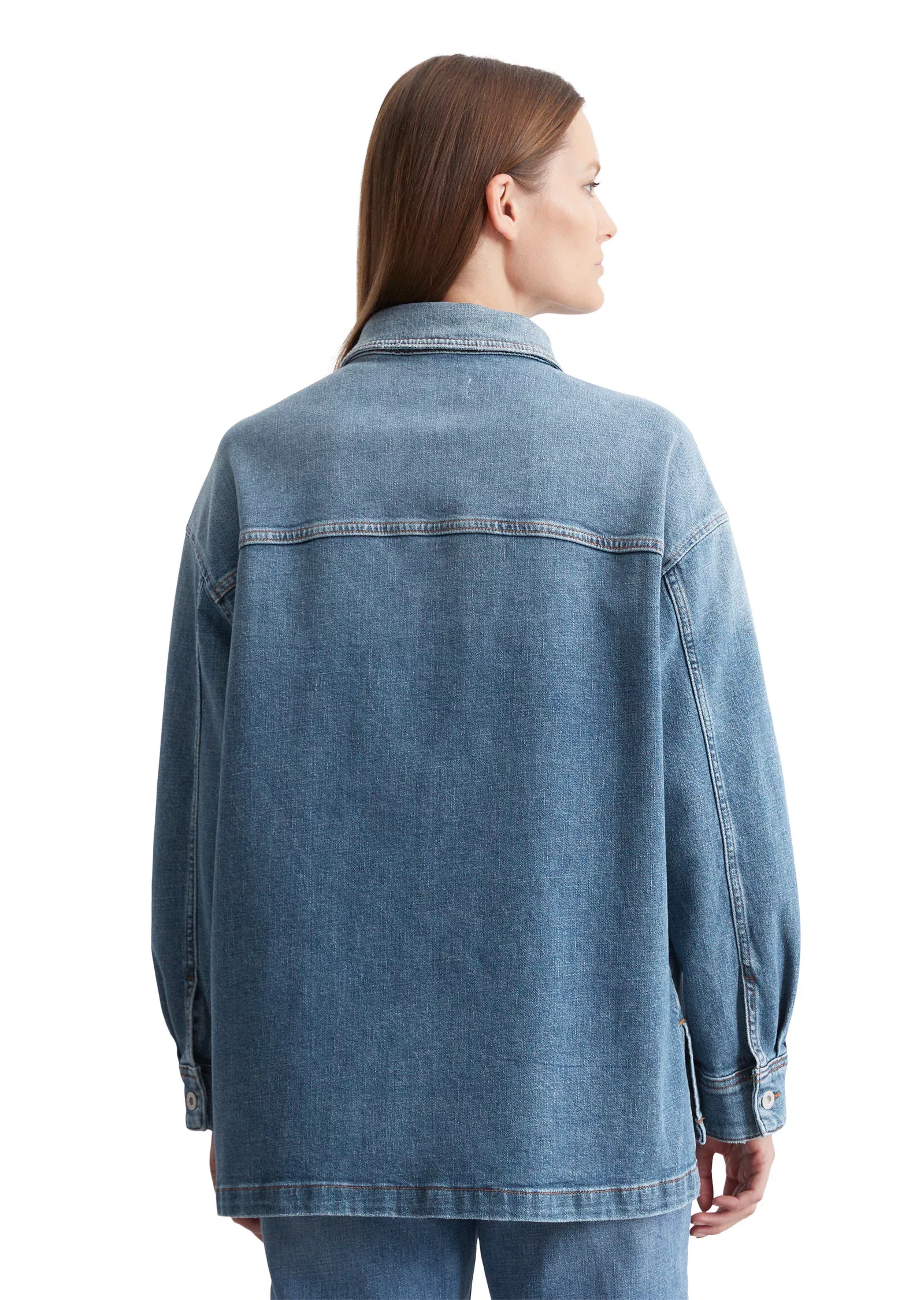 Marc OPolo Jeansbluse "aus Organic Cotton-Hanf-Mix" günstig online kaufen