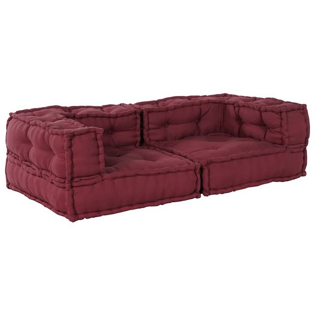 vidaXL Sofa Pouf Modular Sofa Kastanienbraun 140x70x36 cm Stoff günstig online kaufen