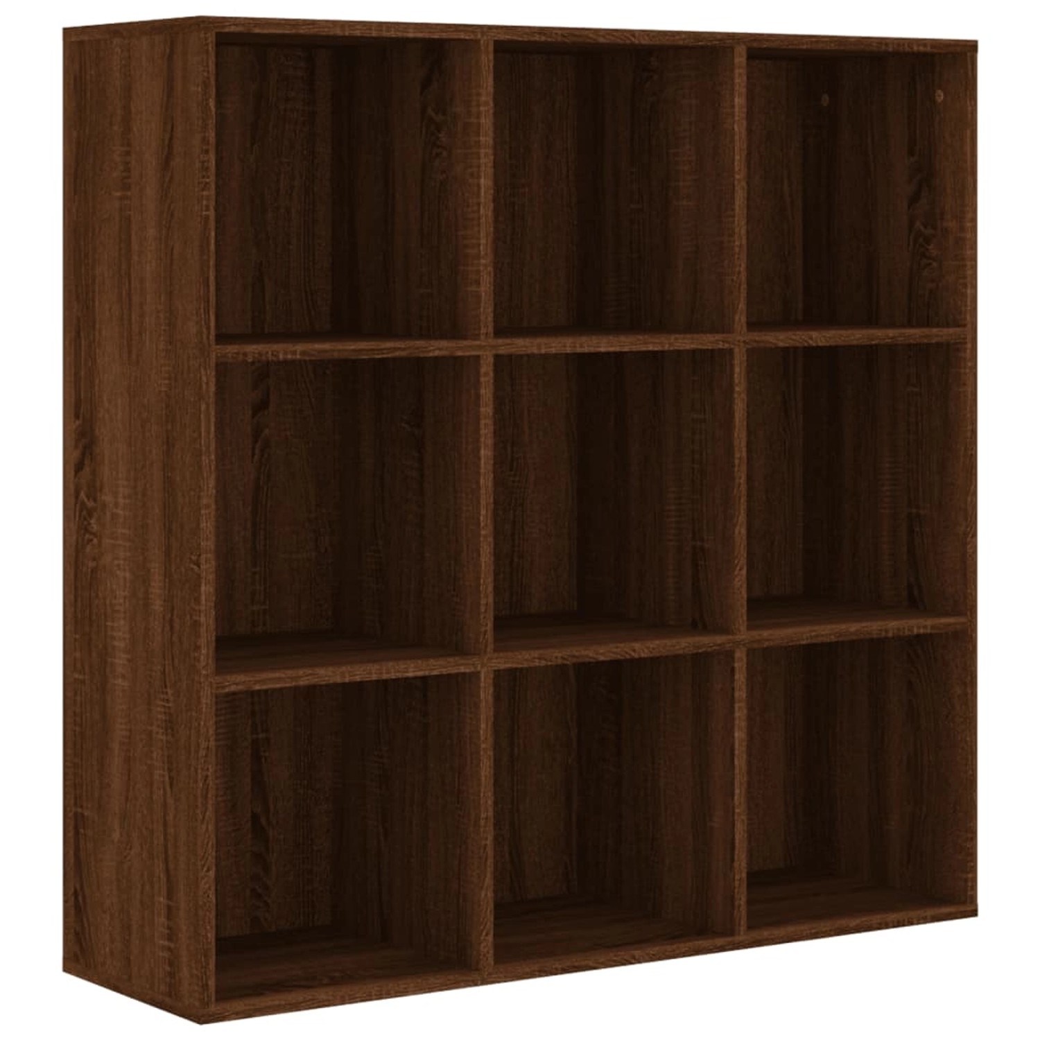 vidaXL Bücherschrank Braun Eichen-Optik 98x30x98 cm günstig online kaufen