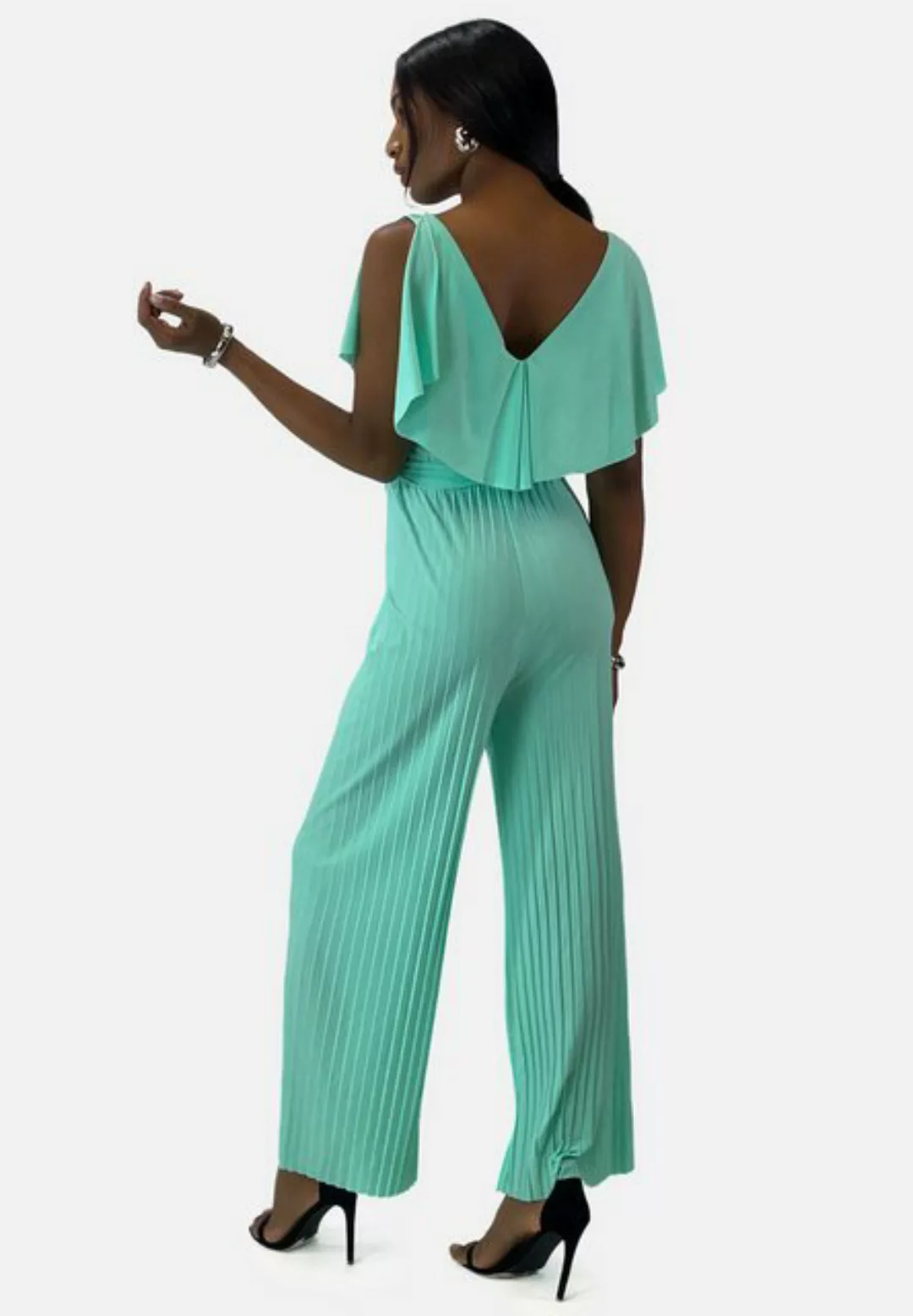 Elara Jumpsuit Elara Damen Jumpsuit V-Schnitt (1-tlg) günstig online kaufen