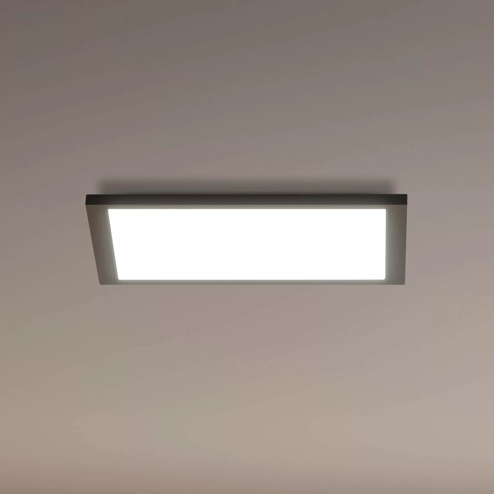 WiZ LED-Deckenleuchte Panel, schwarz, 30x30 cm günstig online kaufen